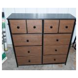 10-Drawer Steel Frame Bedroom Storage Organizer Dresser