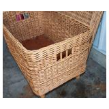 Large Wicker Basket with Lid – 28" W x 17.5" D x 17" T