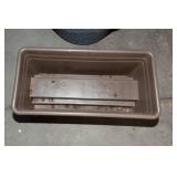 Set of Three Planters – Two Deck Railing Planters and One Large Pot