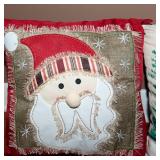 Set of Four Holiday Throw Pillows