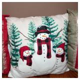 Set of Four Holiday Throw Pillows