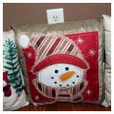 Set of Four Holiday Throw Pillows