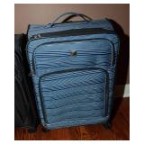 Set of Two Luggage Pieces – American Tourister Carry-On and Blue Checked Bag