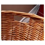 Real Wicker Hamper – 20" T x 17" Diameter