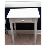 Small White Wooden Side Table