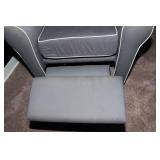 Gray Rocking Recliner with Matching Ottoman