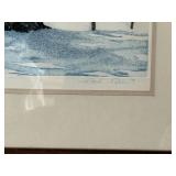 “April Awakening” 1982 Signed & Numbered Print by Paul Tait – Framed Country Barn Scene