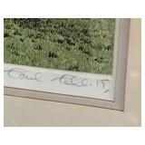 “Midsummer’s Day” 1982 Signed & Numbered Print by Paul Tait – Framed Rural Landscape