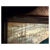 1979 Textured Woodland Painting on Wood