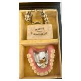 Vintage Dental Prosthetics Display Set in Case