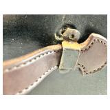 Antique Model A Car Trunk with Leather Handle and Lined Interior