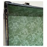 Antique Model A Car Trunk with Leather Handle and Lined Interior