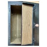 Antique Model A Car Trunk with Leather Handle and Lined Interior