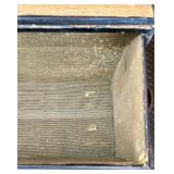 Antique Model A Car Trunk with Leather Handle and Lined Interior