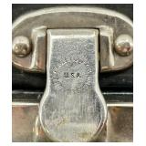 Antique Model A Car Trunk with Leather Handle and Lined Interior