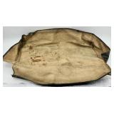 Antique Model A Car Trunk with Leather Handle and Lined Interior