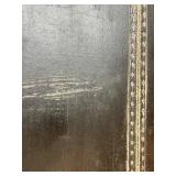 Antique Model A Car Trunk with Leather Handle and Lined Interior