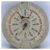 Antique Boye Needle Co. Rotary Needle Cabinet with Tubes and Chart