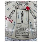 Antique Boye Needle Co. Rotary Needle Cabinet with Tubes and Chart