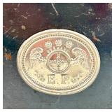 Antique German Magic Lantern Projector with Original Glass Slides and Box