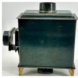 Antique German Magic Lantern Projector with Original Glass Slides and Box