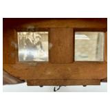 Antique Wooden Stereoscope Viewer with Collection of Stereograph Cards