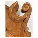 Antique Carved Wood Plaque Ship Ahoy Inn 1801 with Colonial Portrait