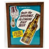 Set of 2 Framed Vintage Advertising Signs Ol