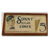Set of 2 Framed Vintage Advertising Signs Ol