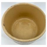 RRP Co. Roseville Stoneware Crock with Blue Spongeware Pattern