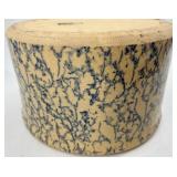 RRP Co. Roseville Stoneware Crock with Blue Spongeware Pattern