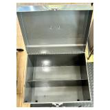 Metal Storage Cabinet with Locking Top Compartment and 6 Drawers