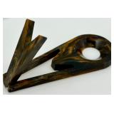 Vintage Brass Telescope, Stopwatch with Box, Tortoiseshell Tools, and Jewelry Lot