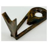 Vintage Brass Telescope, Stopwatch with Box, Tortoiseshell Tools, and Jewelry Lot