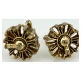 Vintage Brass Telescope, Stopwatch with Box, Tortoiseshell Tools, and Jewelry Lot