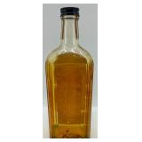 Lot of 3 Antique Apothecary and Medicine Bottles with Decorative Brass Tassel