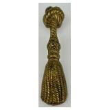 Lot of 3 Antique Apothecary and Medicine Bottles with Decorative Brass Tassel