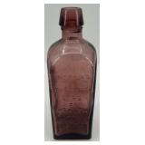 Set of 4 Colored Glass Bitters Bottles