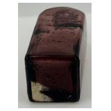 Set of 4 Colored Glass Bitters Bottles