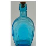 Set of 4 Colored Glass Bitters Bottles