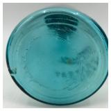Set of 4 Vintage Ball Perfect Mason Blue Jars with Zinc Lids