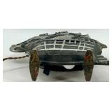 Vintage Cast Metal Ship Console Table Lamp Nautical Decor