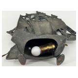 Vintage Cast Metal Ship Console Table Lamp Nautical Decor