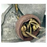 Vintage Cast Metal Ship Console Table Lamp Nautical Decor