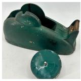 Vintage Cast Iron Tape Dispenser and String Holder Set