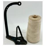 Vintage Cast Iron Tape Dispenser and String Holder Set