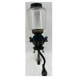 Enterprise No. 100 Wall-Mount Coffee Grinder with Glass Jar and Catch Cup