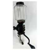 Enterprise No. 100 Wall-Mount Coffee Grinder with Glass Jar and Catch Cup