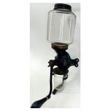Enterprise No. 100 Wall-Mount Coffee Grinder with Glass Jar and Catch Cup