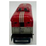 Set of 5 Vintage Tin Train Cars and San Francisco Cable Car Toys